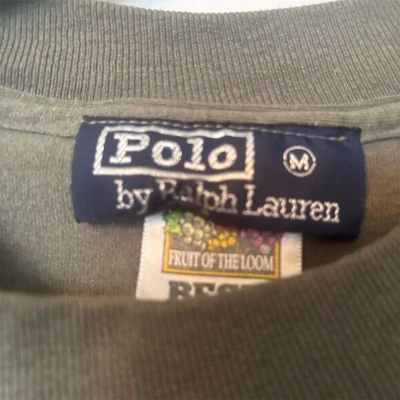 Polo Ralph Lauren Men's Classic Fit Crewneck T-Shirt Olive Green M - Picture 4 of 6